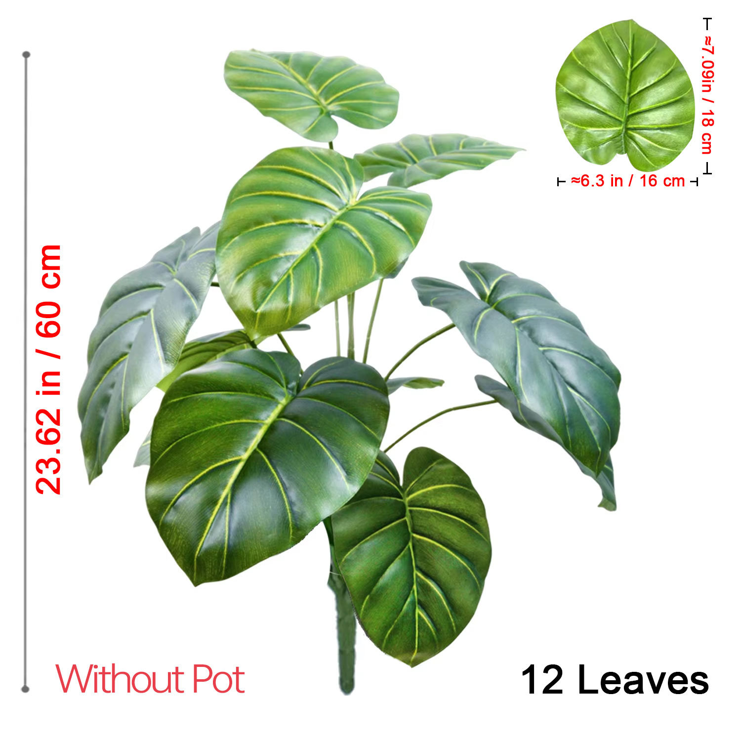 1 Pcs 60-105cm Lifelike Artifi - Monstera Adansonii review and price