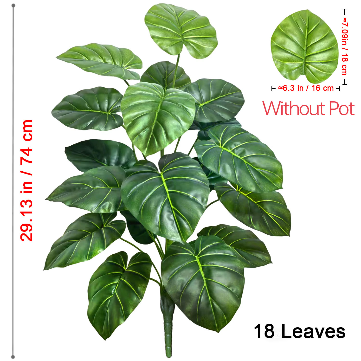 1 Pcs 60-105cm Lifelike Artifi - Monstera Adansonii review and price