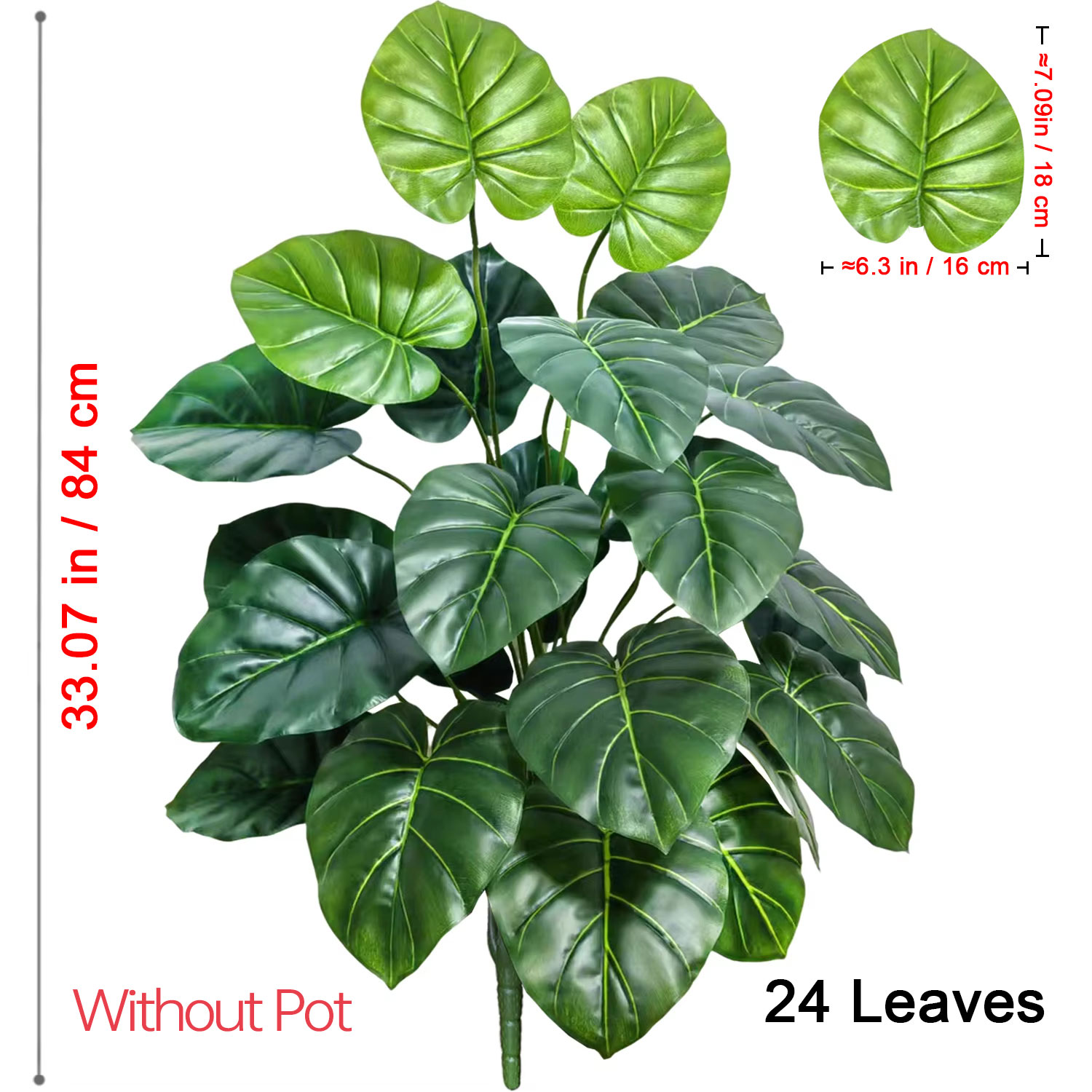 1 Pcs 60-105cm Lifelike Artifi - Monstera Adansonii review and price