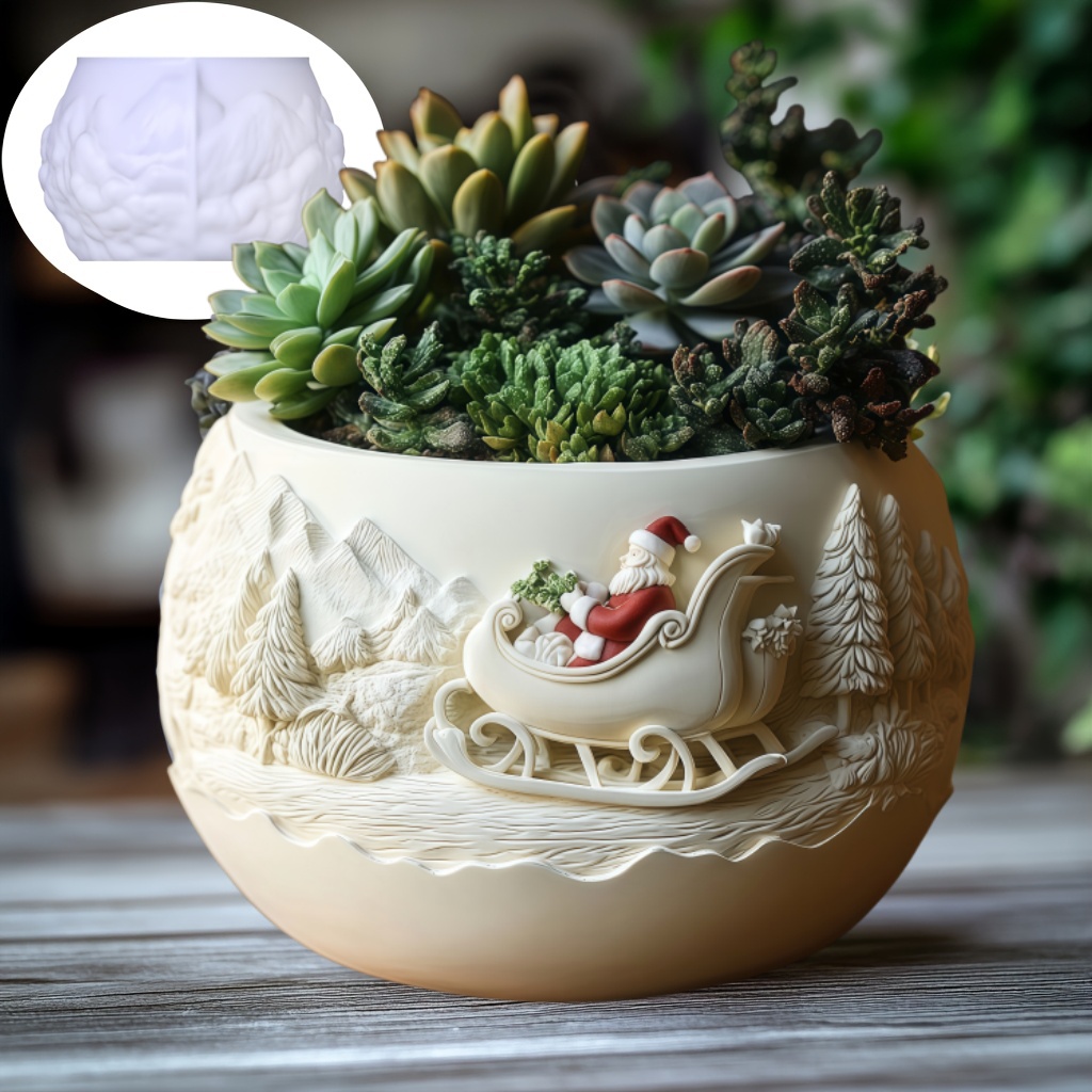 Cedar Sled Santa Claus Relief  - Echeveria Succulent review and price