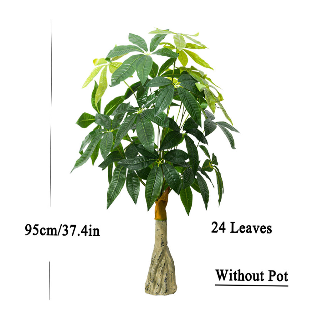 Plastic Artificial Money Tree  - Monstera Adansonii review and price